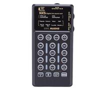 Sxhlseller Cambiador de Voz Portátil, Modulador de Voz con Tarjeta de Sonido envivo con 8 Efectos de Sonido y Luces Frías para PC, Teléfono, Tableta, Interruptor, Grabación, Transmisión
