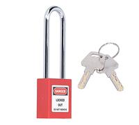 Sxhlseller Candado de Seguridad Industrial, Cerradura de Aislamiento de Ingeniería con Viga de Acero de 3 Pulgadas con 2 Llaves, Cuerpo de Nailon PA Reforzado, Resistente a Temperaturas para