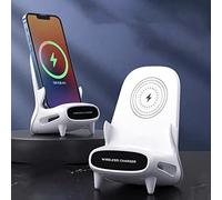 Sxhlseller Cargador Inalámbrico, Soporte de Carga Inalámbrica Cámara de Sonido Estéreo Estable Ampliamente Compatible para Chatear en Línea (Magnético)
