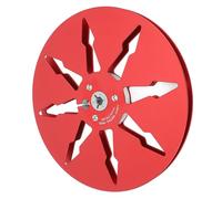 Sxhlseller Carrete de Cinta Vacía - Aleación de Aluminio 7 Pulgadas con Diseño de 8 Hoyos para Studer Reel a Rele Tape Players (Rojo)