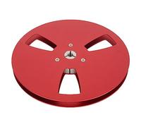 Sxhlseller Carrete de Cinta Vacío de 1/4 y 7 Pulgadas de Aleación de Aluminio |Carrete de Recogida de Abierto para Grabadora de a 3 Orificios Resistencia Al Viento Reemplazo de Grabación de Brida