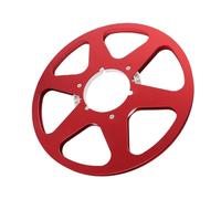 Sxhlseller Carrete de Cinta Vacío de 10 Pulgadas, Carrete de Recogida de Aleación de Aluminio de 1/4" para Máquinas de Cinta de a - Pieza de Repuesto Compatible con Concentrador NAB Universal (rojo)