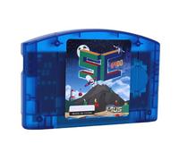 Sxhlseller Cartucho de Código Abierto SC64 Apto para Consola de Juegos N64, Cartucho de Juego Compatible con Juegos de hasta 64 MB, Tarjeta de Memoria Pequeña Incorporada de 16 GB, Tarjeta de (azul