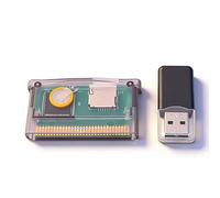 Sxhlseller Cartucho SD GBA, Cartucho de Juego Flash Cart, Tarjeta TF Compatible para GBA/SP/GBM/IDS/NDS/NDSL para GameBoy Advanced, Formato FAT, Capacidad Máxima a 2 Gb (púrpura transparente)
