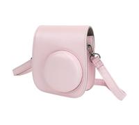Sxhlseller Case de Bolsa de Cámara Instantánea PU Ajustable con Marcos Suspendidos para Mini 12 Kit de Fotografía Divertido y Versátil (Rosa Claro)