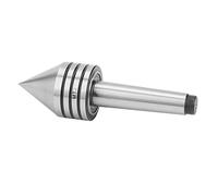 Sxhlseller Centro Vivo de Contrapunto de Torno MT2, Accesorio CNC de 60 Grados de Alta Precisión HSS para Soporte Estable de la Pieza de Trabajo, 128 Mm de Longitud con Rodamientos de Bolas