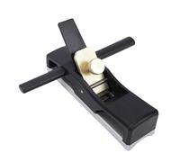 Sxhlseller Cepilladora de Fondo Redondo, Herramienta de Carpintería de Empuje Manual de 17 Cm, Hoja de Acero Al Manganeso con Cuerpo de Nailon para Dar Forma a Mangos de Palas, Patas de Mesa y