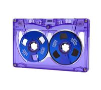 Sxhlseller Cinta de Casete en Carrete 50 Minutos |Diseño de Carrete Móvil Visible, Construcción de ABS y Metal para una Grabación de Sonido Clara, Ideal para Música Punk Rock e Indie