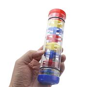 Sxhlseller Coctelera de Plástico para Lluvia |Tubo de Sonajero para Educación Musical para Niños Pequeños, Niños, Jardín de infantes: Sonido de Lluvia Simulado, Desarrolla el Sentido del Ritmo y la