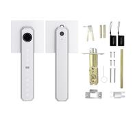 Sxhlseller Cómoda Cerradura de Puerta Inteligente con Huella Digital y Administración Remota para Mayor Seguridad (SILVER)