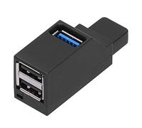 Sxhlseller Concentrador USB Portátil, 3 Puertos de Alta Velocidad con Cordón USB2.0 Interfaz USB3.0 Suministros de Computadora Diseñados para Transmisión de Datos