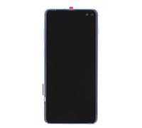 Sxhlseller Conjunto de Pantalla del Teléfono, Pantalla Táctil de Reemplazo de Fácil de Instalar con Alta Dureza con Marco para Reparar (Blue)