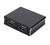 Sxhlseller Conmutador 2 en 1 de Salida HD 2.1, 8K 60Hz 4K 120Hz 48Gbps HD Selector de Interfaz Multimedia con Control Remoto, para Juegos de Cine en Casa Oficina