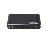 Sxhlseller Conmutador de Audio y Vídeo HDMI 2x2 4K 60Hz con Control Remoto | Hub Divisor de Pantalla Dual, Configuración de Juegos de Cine en Casa, Salida de Sonido Estéreo óptico, Paso HDCP Ultra HD