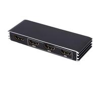 Sxhlseller Conmutador HDMI 3x1 4K 120Hz, Conmutación Automática con Control Remoto, Soporte HDCP 2.3 y HDR, Plug and Play para PC a Monitor de TV, Carcasa de Aleación de Aluminio