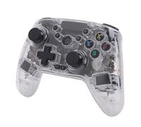 Sxhlseller Controlador Gamepad, Tecla Retroiluminada Programable RGB Controlador de Juegos Inalámbrico con Giroscopio de 6 Ejes Función de Ráfaga de Vibración para Lite PC iOS