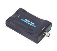 Sxhlseller Convertidor a BNC Vídeo Compuesto Adaptador de de 3,5 Mm, 480i 576i Compatible con Convertidor de Señal NTSC/PAL para TV Reproductor VHS Grabadora de DVD