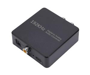 Sxhlseller Convertidor de Audio Digital a Analógico, SPDIF óptico Coaxial a Estéreo AV L/R y Adaptador de Conector Auxiliar de 3,5 Mm para, Consola de Juegos, Reproductor de DVD y Barra de Sonido