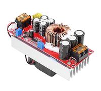 Sxhlseller Convertidor de Refuerzo DC-DC de 1500 W, Módulo Regulador de Voltaje Elevador de 10-60 V A 12-97 V, Fuente de Alimentación CV CC de Corriente Constante de 30 A con Ventilador Inteligente