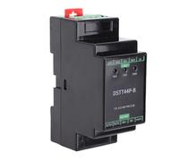 Sxhlseller Convertidor de TTL a RS422 RS485, TTL Aislado Industrial a 422 485 Módulo de Adaptador con Indicadores LED, Aislamiento de Potencia DIN Rail DC DC, Cambio de Dirección Automática