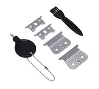 Sxhlseller Cortador en T, Paquete de 4 Cuchillas de Repuesto en T de Acero Inoxidable para Recortadoras Outliner GTO GTX GO SLS, con Destornillador y Cepillo para una Fácil Instalación