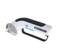 Sxhlseller Cortador Giratorio Eléctrico Inalámbrico, Tijeras de Tela Recargables con Luz LED y Bloqueo de Seguridad, Cortador de Mano para Cuero, Alfombras, Cartón, Esponja, Papel Kraft