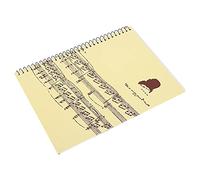 Sxhlseller Cuaderno de Notación Musical, 50 Páginas de Papel de Pentagrama para Escritura de Manuscritos Musicales con Papel de Calidad Duradero, Práctica de Composición y Estudio de Teoría Musical