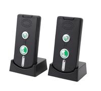 Sxhlseller de Intercomunicación Inalámbrico de 2 Vías con Alcance de 500 M, No Se Necesita Red, Respuesta con un, Volumen Ajustable IP54 con Base de Carga para Escenarios de Cuidado o