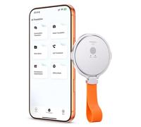 Sxhlseller Dispositivo Traductor en Tiempo Real, Dispositivo Traductor de Idiomas BT 5.3 AI, Más de 146 Idiomas, Más de 60 Acentos, Soporte Magnético con Rotación de 360° (Plata Blanco)