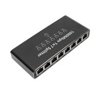 Sxhlseller Divisor Ethernet de 1 a 7 Gigabit de 1000Mbps, Concentrador de Red RJ45 de Aleación de Aluminio, Alimentado por USB para Servidor de Enrutador de Ordenador Portátil