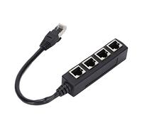 Sxhlseller Divisor Ethernet RJ45, Adaptador Divisor RJ45 Transmisión Suave de 1 a 4 Puertos Excelente Conexión Adaptador de Cable de Red para Divisor de Cable Ethernet LAN Cat5/Cat5e/Cat6