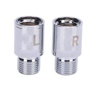 Sxhlseller Eje de Extensión de Pedal de 20 Mm de Aleación de Ti |Protector de Manivela Izquierda Derecha para Bicicletas de Montaña y Carretera, Adaptador de Pedal de Bicicleta Que Reduce la (Silver)