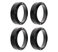 Sxhlseller Embudo Dosificador de café Magnético, Paquete de 4 |Anillo Portafiltro de Aluminio para Casero, Herramienta de café Expreso Antiderrames (53 mm/2,09 pulgadas)