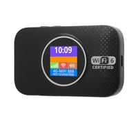 Sxhlseller Enrutador WiFi Móvil 4G LTE con Ranura para Tarjeta SIM, Punto de Acceso Portátil de Alta Velocidad de 300 Mbps, Conecte hasta 10 Dispositivos para Viajes de Negocios, B1 (Black)