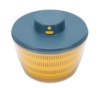 Sxhlseller Ensaladera Eléctrica 4L |Lavadora Secadora de Verduras Recargable por USB, Escurridor Automático de Limpiador de Frutas de Doble Capa para Cocina (BLUE)