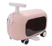 Sxhlseller Equipaje para Niños con Pedal Plegable de 90 Grados, Maleta Multifuncional de Gran Capacidad para Viajar en Verde, Construcción Resistente de PP y ABS (Pink)
