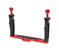 Sxhlseller Estabilizador de Bandeja de Doble para Cámaras DSLR y de Acción, Carcasa de Aluminio para Cámara Subacuática con Cabezal Esférico para Disparo Equilibrado y Arrastre Reducido