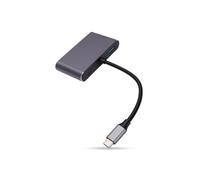 Sxhlseller Estación de Acoplamiento 5 en 1 USB C Hub 4K 60Hz para | Triple Display Expand, 100W PD Fast Charge, USB3.0 Data Sync, Portable Aluminum Design