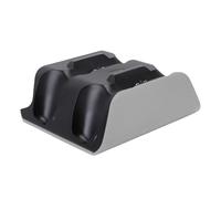 Sxhlseller Estación de Carga del Controlador Apta para Controladores Edge, Base de Carga de Consola Dual con Cable USB y Soporte de Almacenamiento, Indicadores LED para el Estado de (Gris Negro)