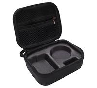 Sxhlseller Estuche de Transporte para Cámara Deportiva OSMO Action 3, Bolsa de Almacenamiento Protectora de Carcasa Dura de PU de Viaje Portátil, Hebilla de Montañismo y Cremallera Bidireccional