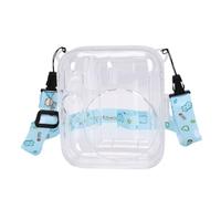Sxhlseller Estuche para Cámara 13 |Carcasa de PC Transparente con Correa para el Hombro y Ranura para Fotografías (Green)