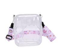 Sxhlseller Estuche para Cámara 13 |Carcasa de PC Transparente con Correa para el Hombro y Ranura para Fotografías (Pink)