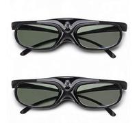 Sxhlseller Gafas 3D DLP Link, Obturador Activo de 144 Hz, Paquete de 2 | Lente para PC y LCD, Frecuencia de Actualización de 144 Hz, Tecnología de Obturador Activo, sin Imágenes Fantasma, Uso