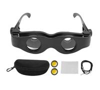 Sxhlseller Gafas Binoculares 3X, Binoculares de Pesca Profesionales, Lentes ópticas HD, Gafas de Alcance de Pesca con Enfoque Manual con Filtro Amarillo para Conciertos, Teatro,