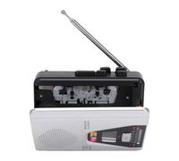 Sxhlseller Grabadora de Casete Retro, Reproductor de Cinta con Auto Reverse y Radio Am FM, Altavoz Grande, Jack de Auriculares, Grabación para Exteriores