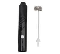 Sxhlseller Handheld - -drink Mezclador de Espuma, Aspecto Elegante de Leche Portátil Varita Mágica Varita Multifuncionalmente Eficiente Use Acero Inoxidable para Helado (BLACK)