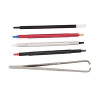Sxhlseller Herramienta de Reparación de Ajuste de Mano de Reloj. Juego de Protección de Esfera Eficiente con Palanca Manual y Extractor de Pistón, Instalación y Reemplazo Rápidos Precisos, para