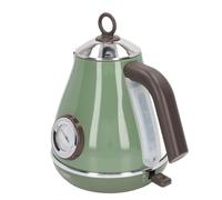 Sxhlseller Hervidor de Pintura Retro con Pantalla de Temperatura, Calentador de Agua de 1,7 L, Interruptor Indicador Iluminado para Oficina y Hogar (verde oscuro)