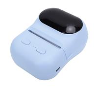 Sxhlseller Impresora de Pegatinas Portátil, Impresora Térmica Bluetooth con Aplicación, Fabricante de Pegatinas de Código de Barras de Bolsillo, Impresión en Blanco y Negro para Diario de (Blue)