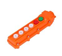 Sxhlseller Interruptor de Botón Pulsador del Controlador de GrúA, COB-62A Estación de Control Remoto de Polipasto de 6 Vías con Carcasa de ABS Funda de Junta de Goma 220 V/500 V 5 A IP65 para Grúas